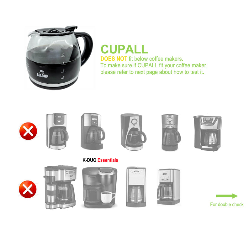 Universal Coffee Machine Carafe Replacement