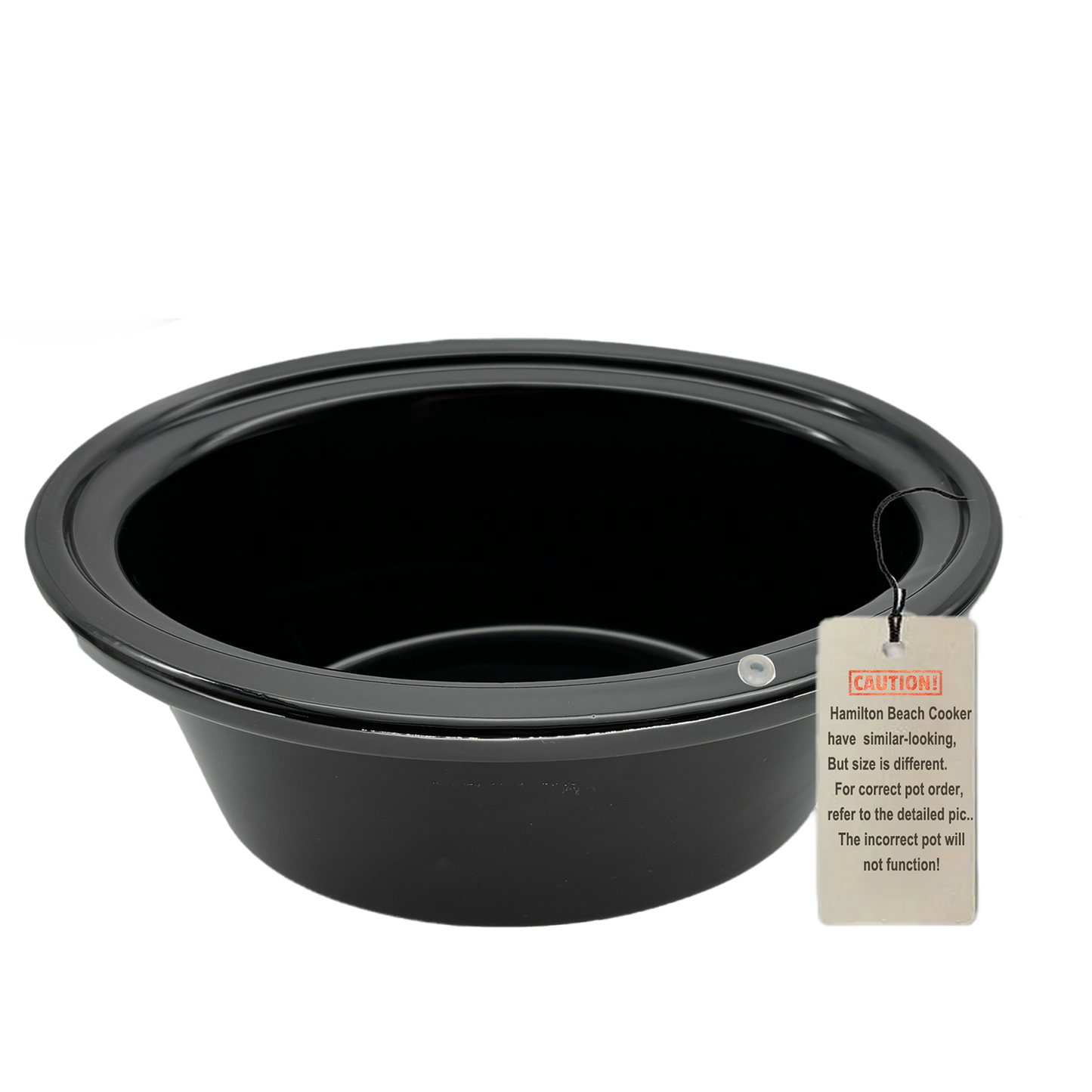 6-Quart Replacement Ceramic Inner Pot for Hamilton Beach Slow Cooker – Models 33969 & 33665