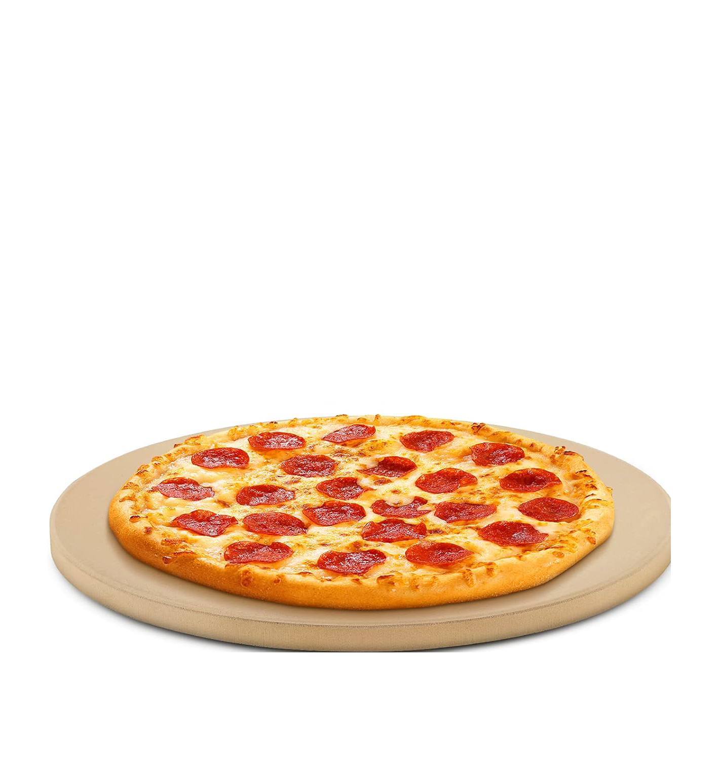 12 INCH Round Pizza Baking Stone, Food Safe,Heavy Duty Cordierite Pizza Stone for Oven and Grill, Thermal Shock Resistant, Ideal for Baking Crisp Crust Pizza, Bread and More