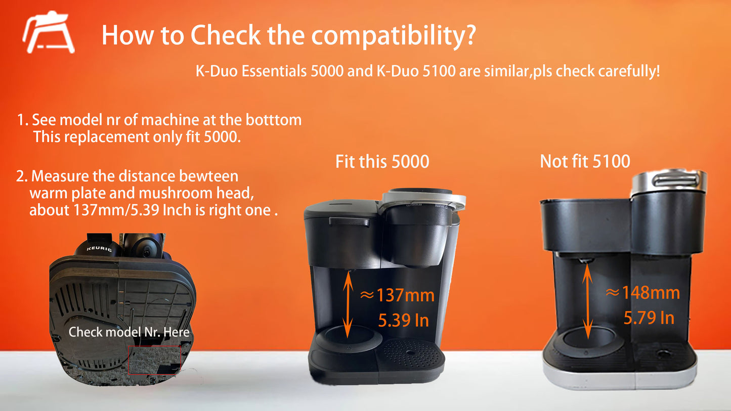 Replacement for KEURIG K-DUO Essentials 5000 12 Cups Glass Coffee Carafe (not Fit K-Duo Model)