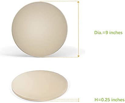Round 9" Pizza Stone, White