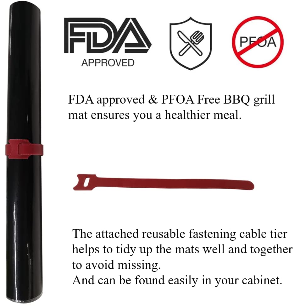 Non-Stick BBQ Grill Mats For Outdoor Grill