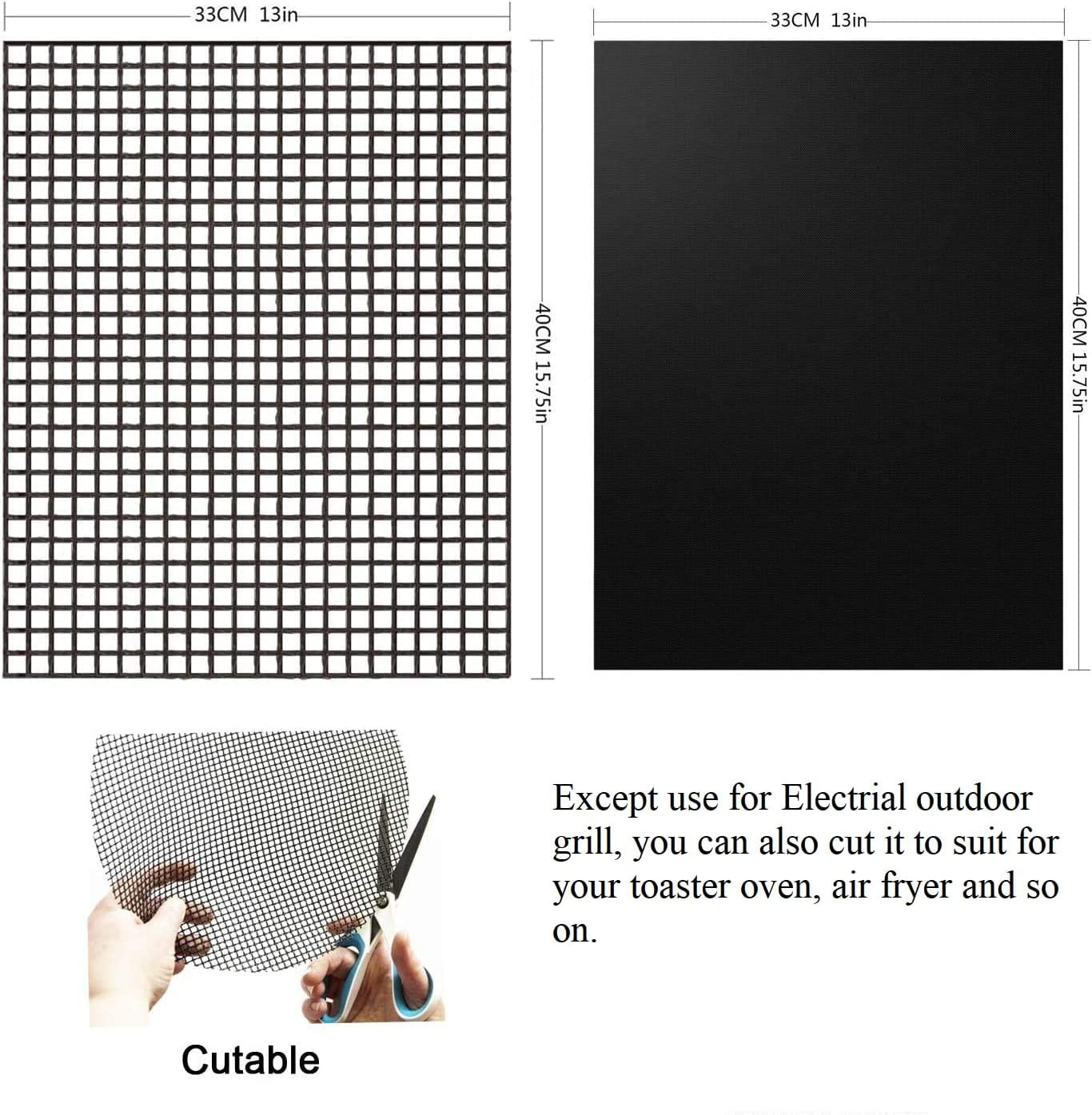 Non-Stick BBQ Grill Mats For Outdoor Grill