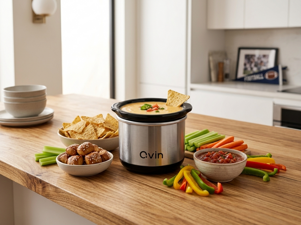 Easy Queso Dip Recipe in a Mini Slow Cooker