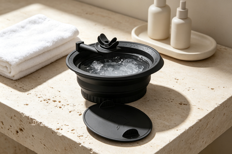 How to use Qvin CryoHydro™ Ice Facial Bowl for cold therapy skincare and facial ice bath routine