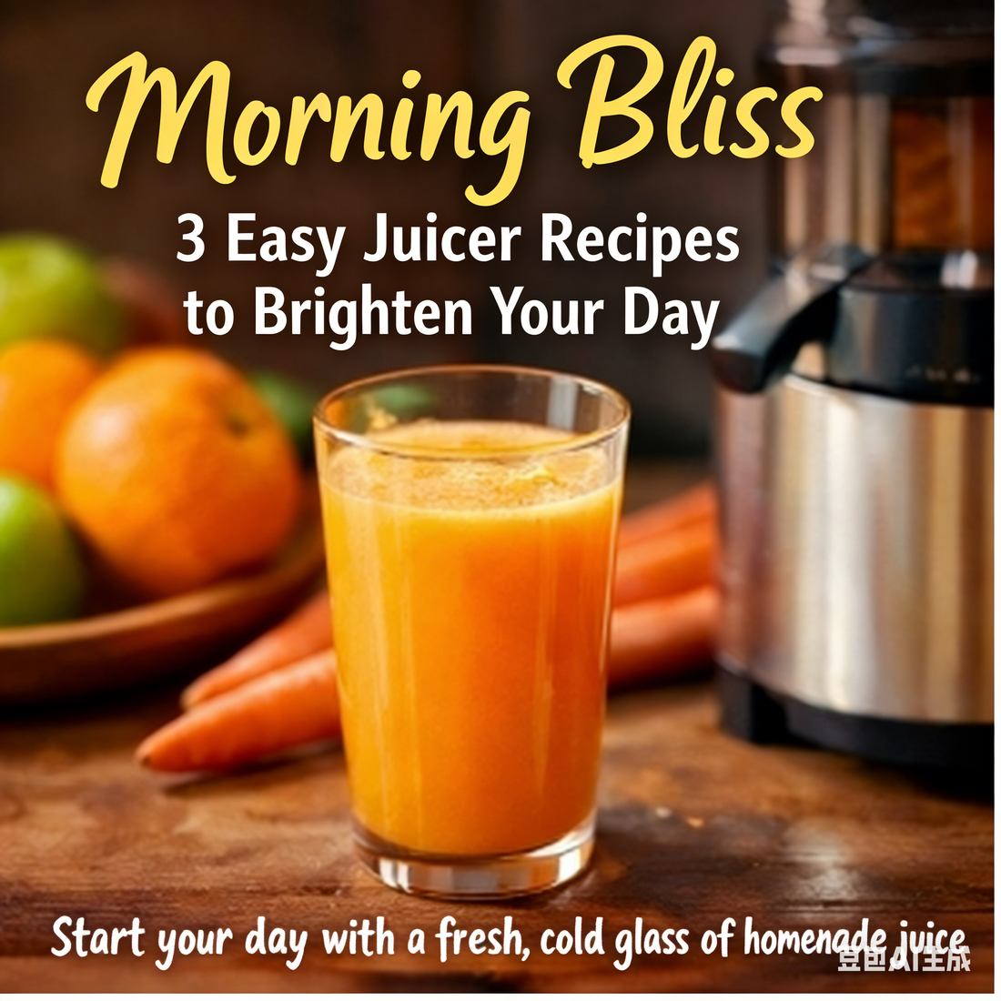 Morning Bliss: 3 Easy Juicer Recipes to Brighten Your Day🍊
