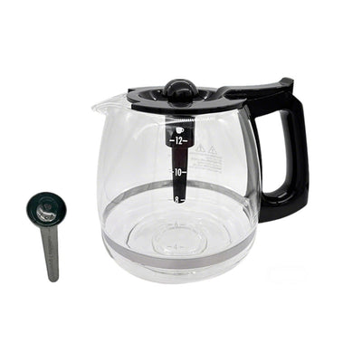 Coffee Machine Replacement 12CUP Glass Carafe, Fit With Hamilton Beach 49902 49904, 46290 46299 46293 43874 49630 49615
