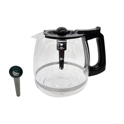 Coffee Machine Replacement 12CUP Glass Carafe, Fit With Hamilton Beach 49902 49904, 46290 46299 46293 43874 49630 49615