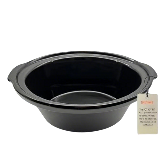 7 quart slow cooker ceramic pot replacement, Compatible with Black Decker 7qt SC4007D