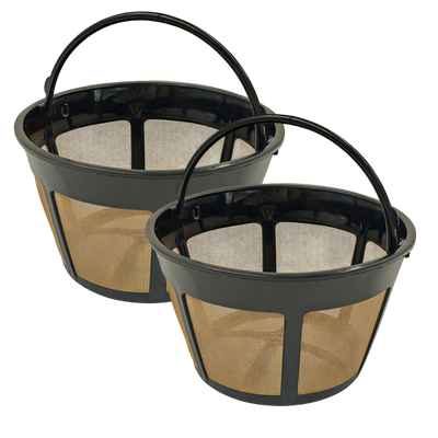 Reusable Coffee Filter Basket for BUNN 8-12 Cup Brewers, BPA-Free (2 Pack)