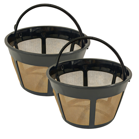 Reusable Coffee Filter Basket for BUNN 8-12 Cup Brewers, BPA-Free (2 Pack)