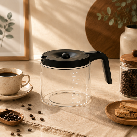 12-Cup Replacement Glass Carafe for Keurig K-DUO Essentials 5000 (Not Compatible with K-DUO)