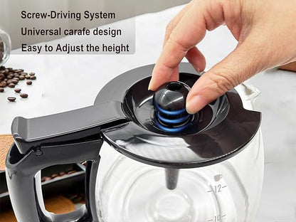 Coffee Machine Replacement 12CUP Glass Carafe, Fit With Hamilton Beach 49902 49904, 46290 46299 46293 43874 49630 49615