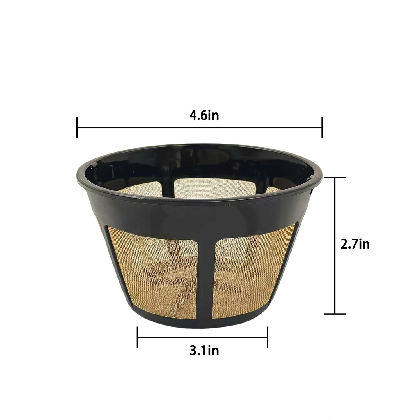 Reusable Coffee Filter Basket for BUNN 8-12 Cup Brewers, BPA-Free (2 Pack)