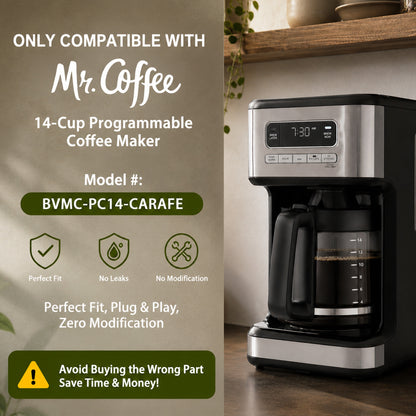 14-Cup Glass Carafe Replacement for Mr. Coffee BVMC-PC14
