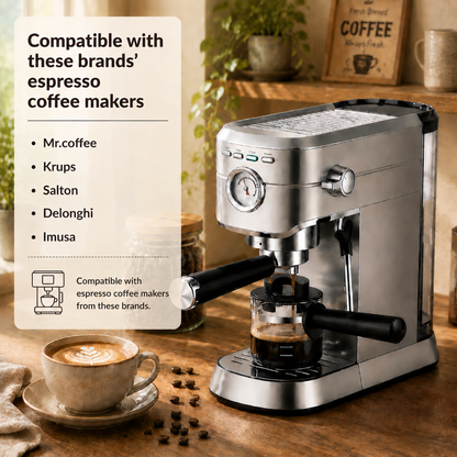 Universal Glass Espresso Replacement Carafe 4 Cup Compatible with Hamilton Beach, Mr.Coffee, Breville, Imusa, Delonghi espresso machine