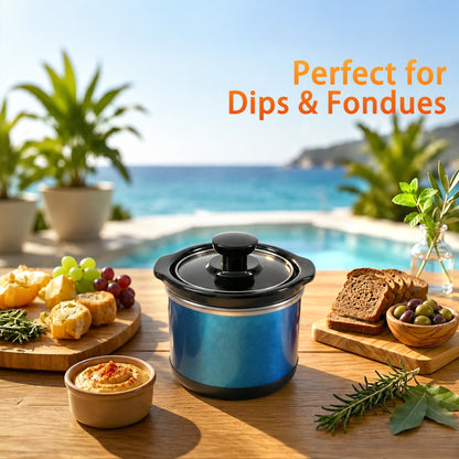 0.65-qt mini Round Slow Cooker(New  Sapphire)
