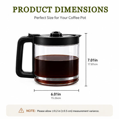 14-Cup Glass Carafe Replacement for Mr. Coffee BVMC-PC14
