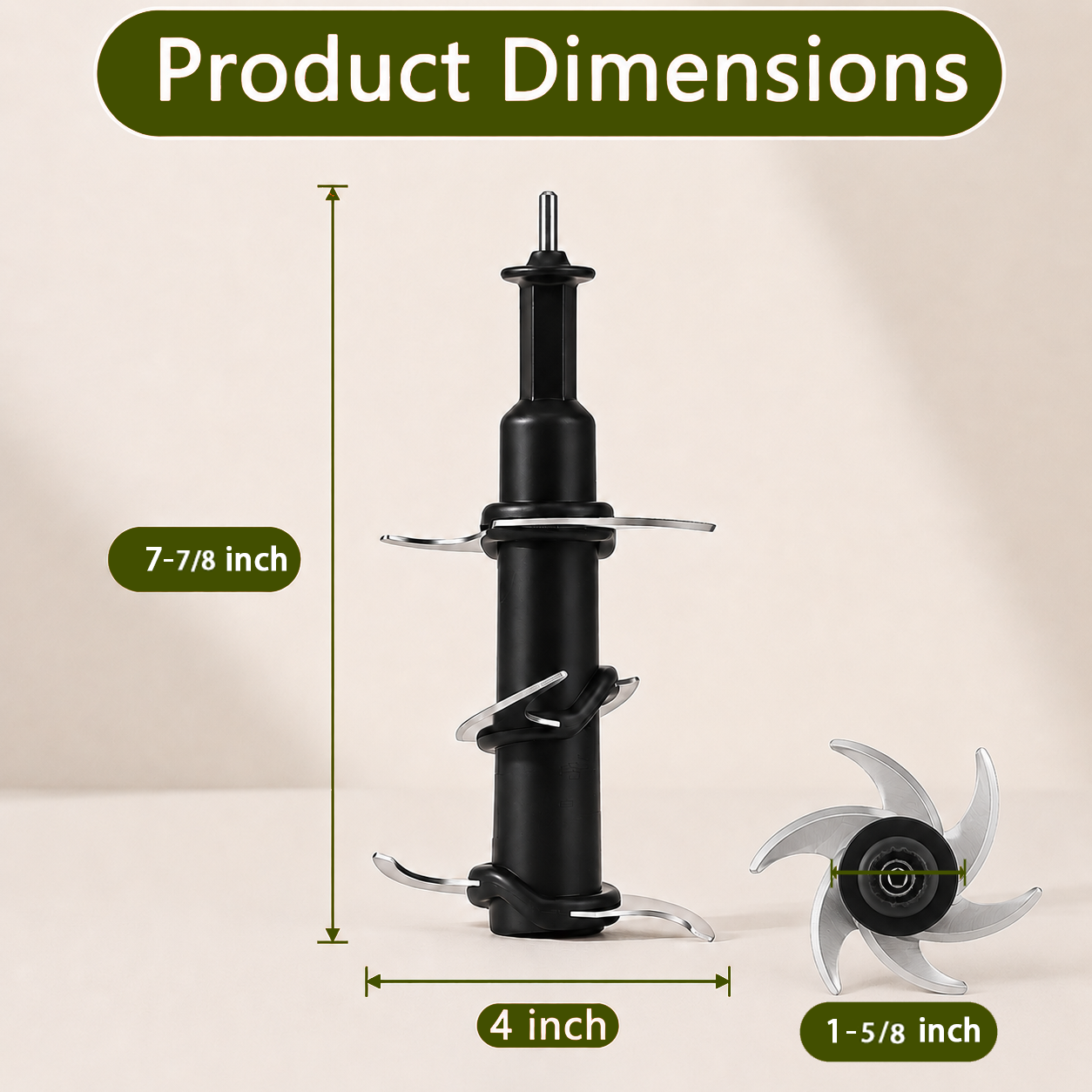 Replacement Blender Blade – Food-Grade Stainless Steel, BPA-Free, Wide Compatibility
