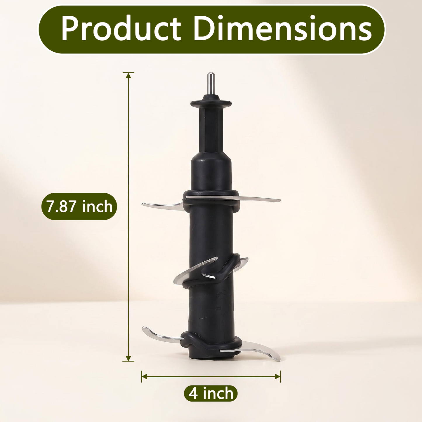 Food Grade Blender Cutter Blade, Durable Replacement Blade Assembly for Home Kitchen