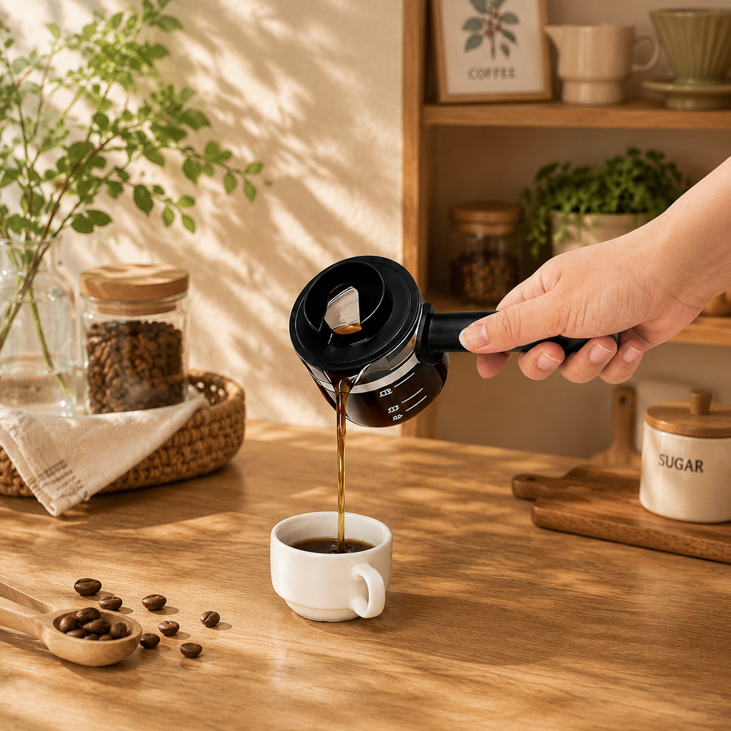 Universal Glass Espresso Replacement Carafe 4 Cup Compatible with Hamilton Beach, Mr.Coffee, Breville, Imusa, Delonghi espresso machine