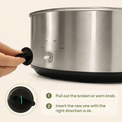 Slow Cooker Replacement Knob – Fits Crockpot, Hamilton Beach & More