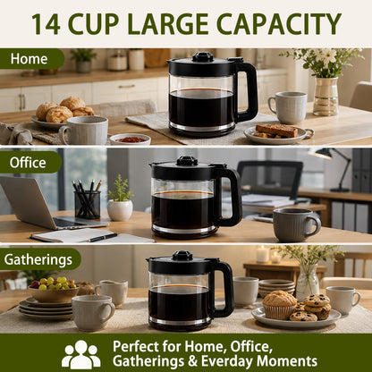 14-Cup Glass Carafe Replacement for Mr. Coffee BVMC-PC14