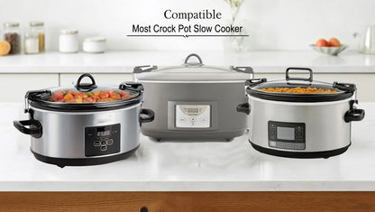 Insert pot Compatible for Crock Pot 7 Quart Slow Cooker Model: CPSCVTS70LL-S, SCCPVLF710-S, CPSCVC70LL-B-122