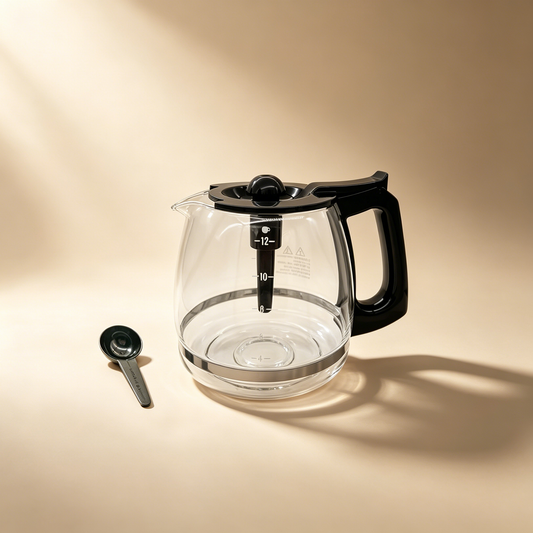 12-Cup Replacement Glass Carafe for Mr. Coffee BVMC-RF100-CP, BVMC-MMX23, BVMC-PC12BL2 & More