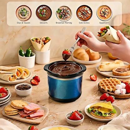 0.65-qt mini Round Slow Cooker(New  Sapphire)