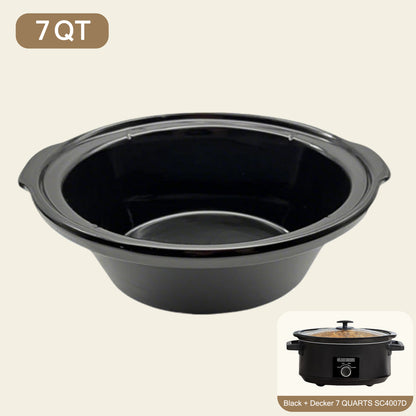 7-Quart Replacement Ceramic Inner Pot for Black+Decker Slow Cooker – Model SC4007D (Not Compatible with SCD4007)