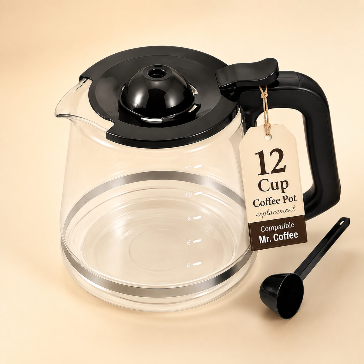 Replacement 12-Cup Coffee Pot for Mr. Coffee RF, LM, PC & SC Series
