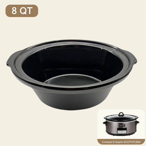 8 Qt Ceramic Slow Cooker Pot for Crockpot SCCPVFC800