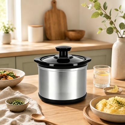 Cualiuit 0.65 Quart Mini Crock Pot for Dips, Fondue & Sauce Warming