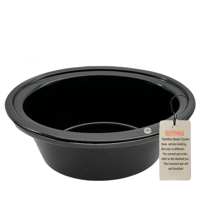 6Qt Slow Cooker Ceramic Pot for Hamilton Beach 33969/33665
