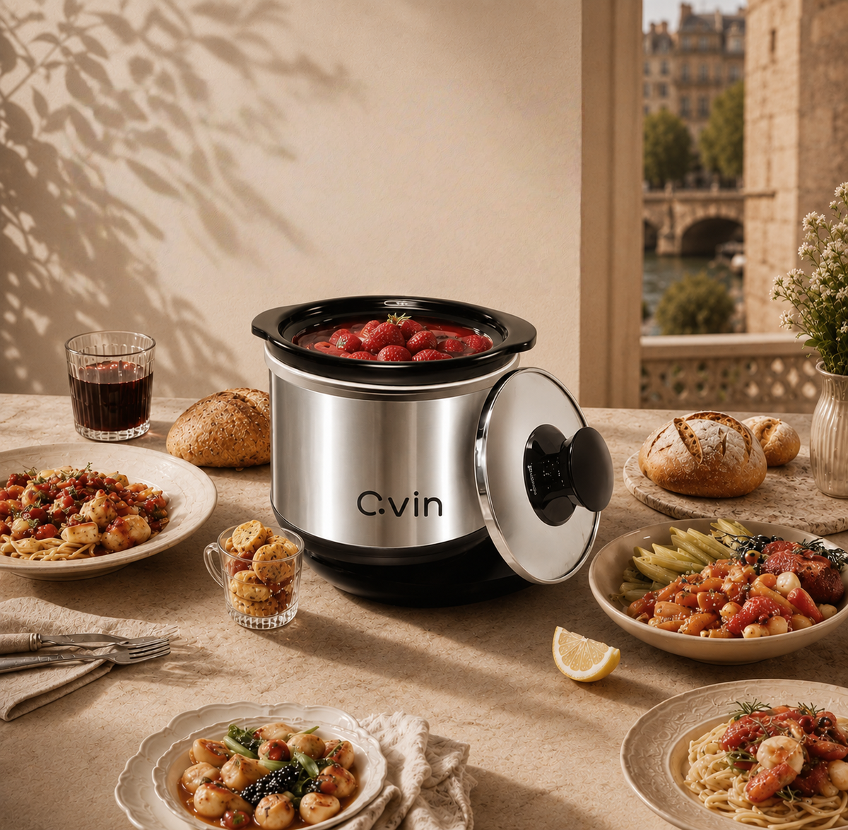 0.65 Quart Mini Crock Pot for Dips, Fondue & Sauce Warming