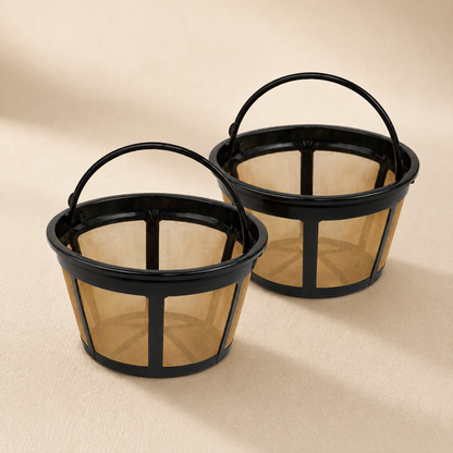 2-Pack Reusable Stainless Steel Coffee Filter Basket for BUNN 8–12 Cup Brewers – Permanent Replacement