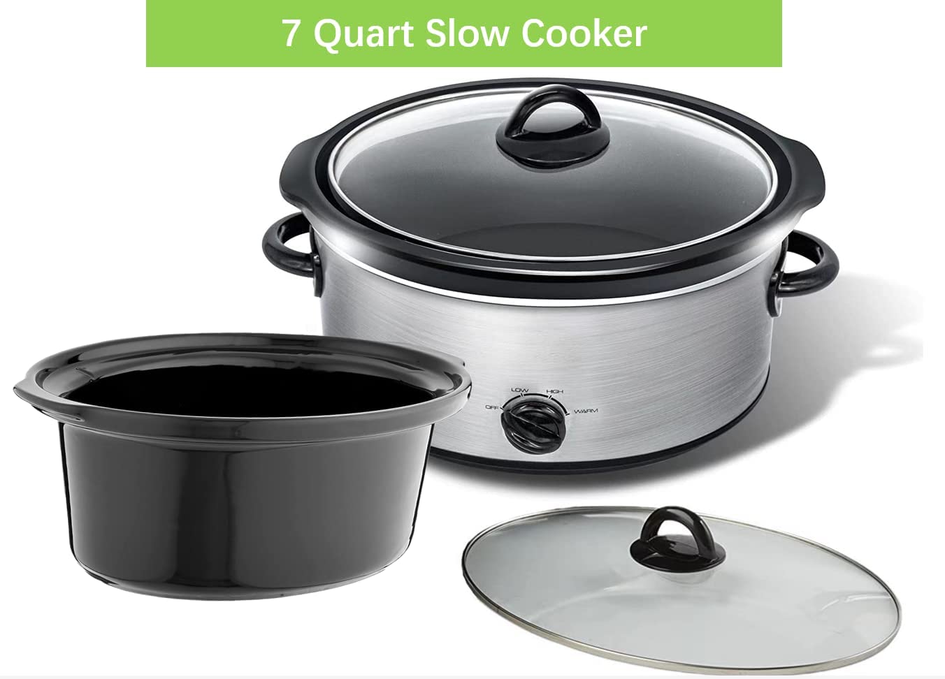 7-Quart Oval Slow Cooker