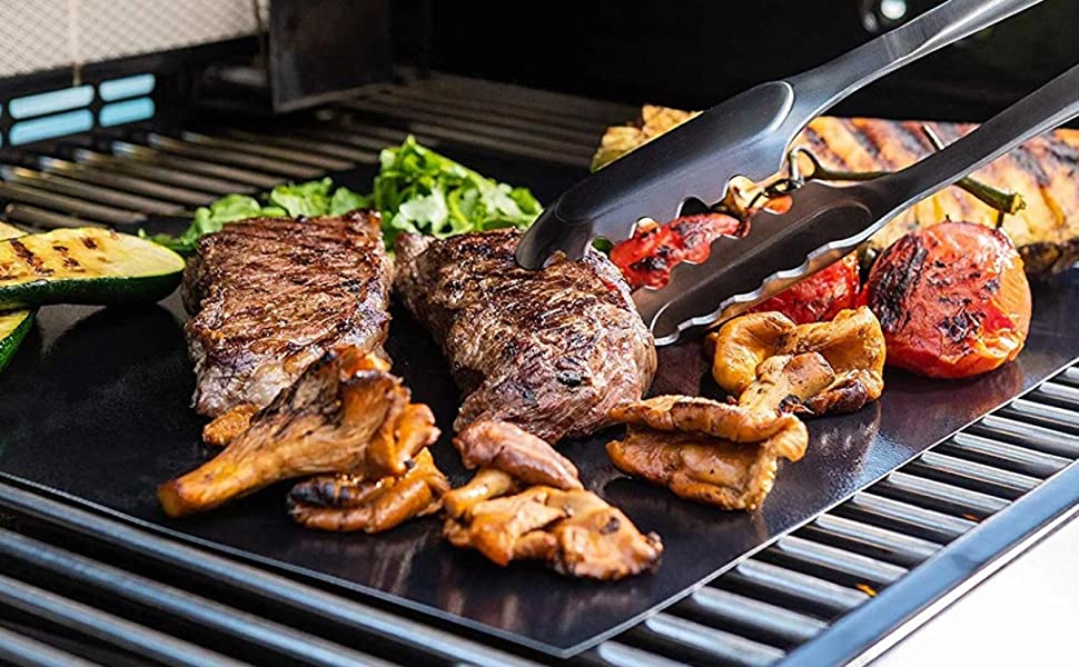Non-Stick BBQ Grill Mats For Outdoor Grill – Qvin